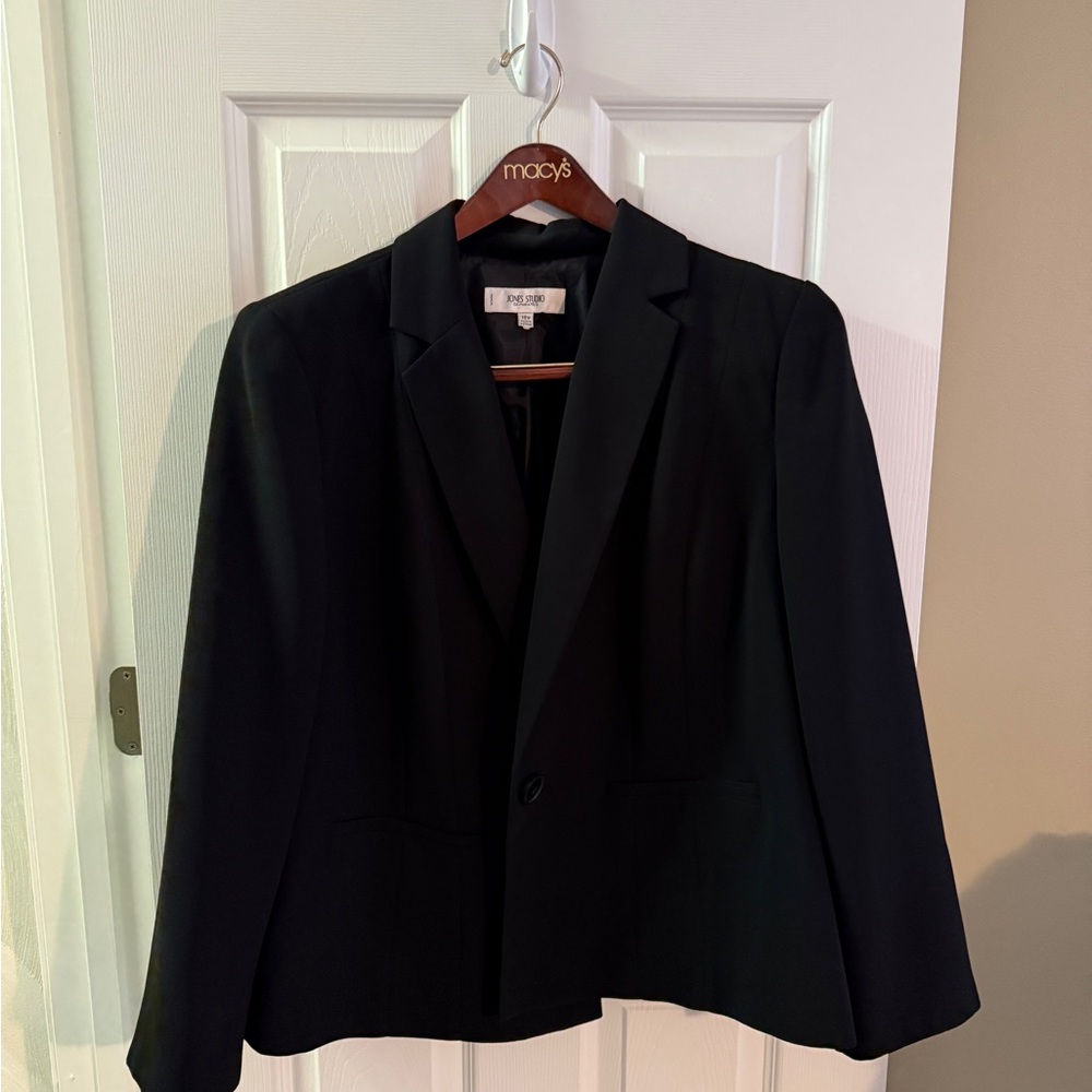 Jones Studio Classic Black Suit (blazer, skirt, and pants)